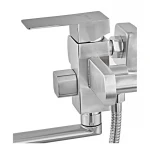 Смеситель для ванны Armata Kub-006 (Euro) из нерж. стали (CH6492)