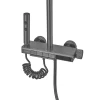 Душевая колонна Champion PBL-009-J Graphite со смесителем с кнопочным переключателем, 4 режима (CH6500)