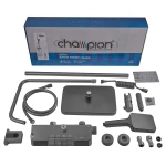 Душевая колонна Champion PBR-009-J Graphite со смесителем с кнопочным переключателем, 4 режима (CH6502)