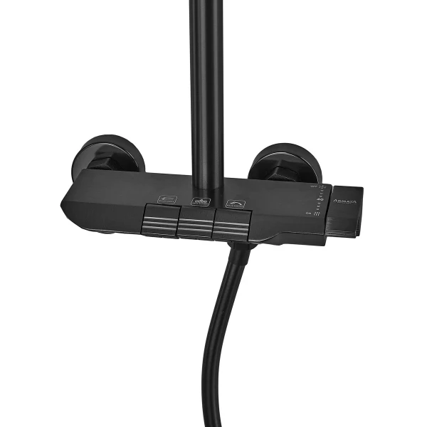 Душевая колонна Armata BCF-009-J Black со смесителем с кнопочным переключателем, 3 режима (CH6506)