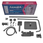 Душевая колонна Armata BCF-009-J Graphite со смесителем с кнопочным переключателем, 3 режима (CH6507)