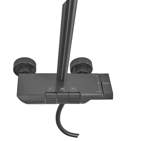 Душевая колонна Armata BCF-009-J Graphite со смесителем с кнопочным переключателем, 3 режима (CH6507)