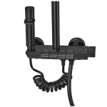 Душевая колонна Armata BCS-009-J Black со смесителем с кнопочным переключателем, 4 режима (CH6508)