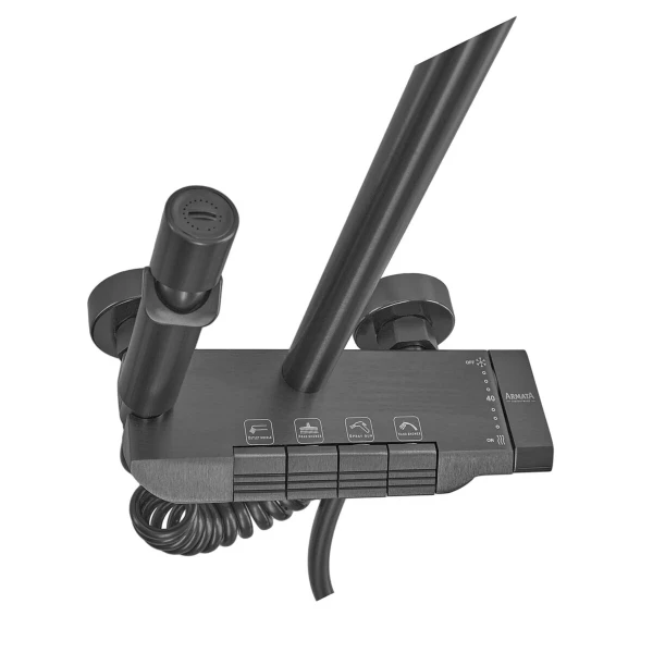 Душевая колонна Armata BCS-009-J Graphite со смесителем с кнопочным переключателем, 4 режима (CH6509)