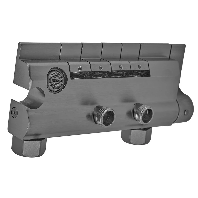 Душова колона Armata BCT-009-J Graphite зі змішувачем з кнопковим перемикачем, 4 режими (CH6511)