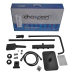 Душевая колонна со смесителем из алюминия CHAMPION PBC-009-J BLACK, 3 режима (CH6546)