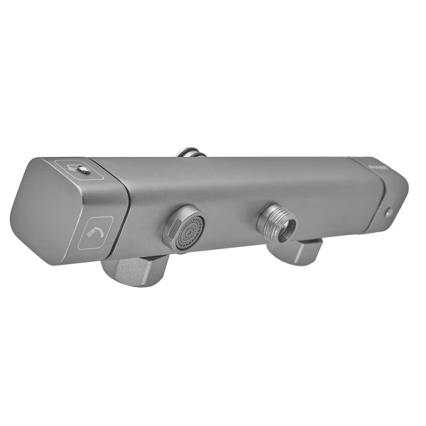 Душевая колонна со смесителем из алюминия CHAMPION PBC-009-J SILVER, 3 режима (CH6547)