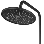 Душевая колонна со смесителем с кнопочным переключателем из алюминия CHAMPION PBD-009-J BLACK, 4 режима (CH6549)