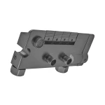 Душевая колонна со смесителем с кнопочным переключателем из алюминия CHAMPION PBD-009-J GRAPHITE, 4 режима (CH6550)