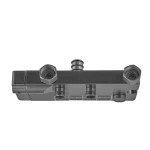 Душевая колонна со смесителем с кнопочным переключателем из алюминия CHAMPION PBD-009-J GRAPHITE, 4 режима (CH6550)