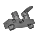 Душевая колонна со смесителем из алюминия ARMATA BCD-009-J GRAPHITE, 3 режима (CH6558)