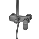 Душевая колонна со смесителем из алюминия ARMATA BCD-009-J GRAPHITE, 3 режима (CH6558)