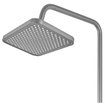 Душевая колонна со смесителем из алюминия ARMATA BCG-009-J, 3 режима (CH6559)