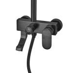 Душевая колонна со смесителем из алюминия ARMATA BCG-009-J BLACK, 3 режима (CH6560)