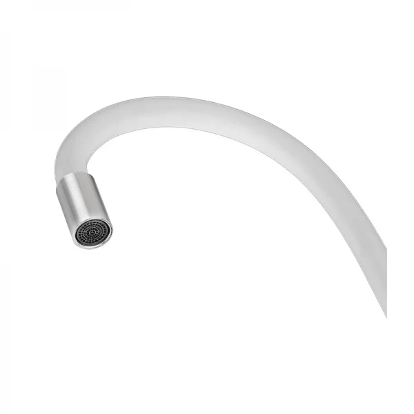 Смеситель для кухни Armata SUS-011 REFL.WHITE с силиконовым изливом, из нержавеющей стали (CH6562)