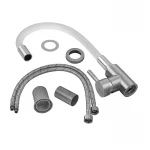 Смеситель для кухни Armata SUS-011 REFL.WHITE с силиконовым изливом, из нержавеющей стали (CH6562)