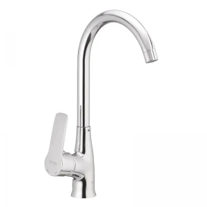 Смеситель для кухни Cron Columbia 018 хром однорычажный с высоким поворотным изливом (CR0009)