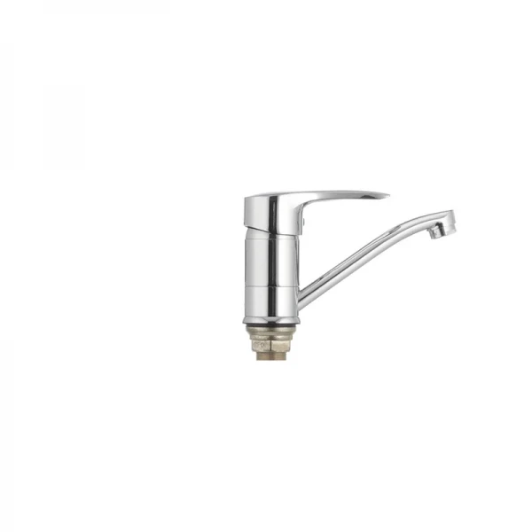 Змішувач для умивальника Cron Hansberg 555 хромований з поворотним виливом 15 см (CR0039)