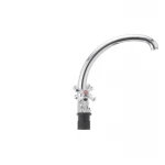 Змішувач для кухні Cron Smes 273 хром, двохвентильний з високим поворотним виливом (CR0069)