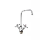 Змішувач для кухні CRON SMES 276 хром двохвентильний з високим поворотним виливом (CR0072)