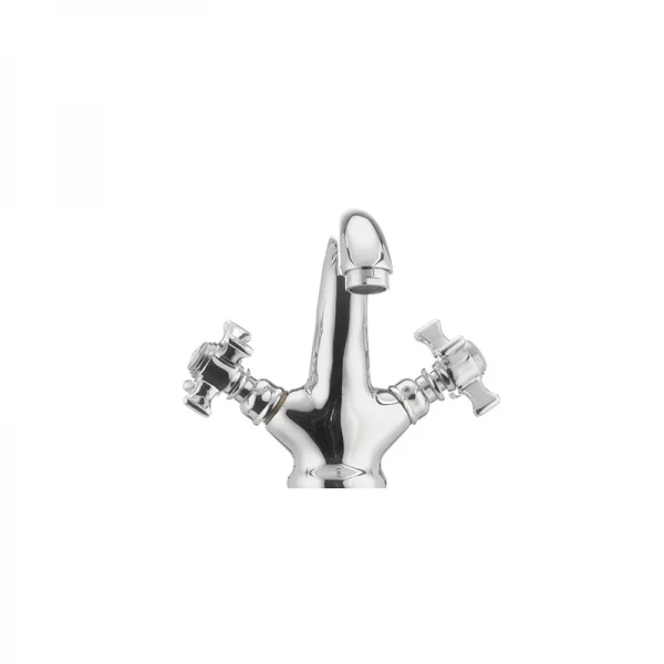Змішувач для умивальника Cron Zeus 161 хромований двохвентильний (CR0080)