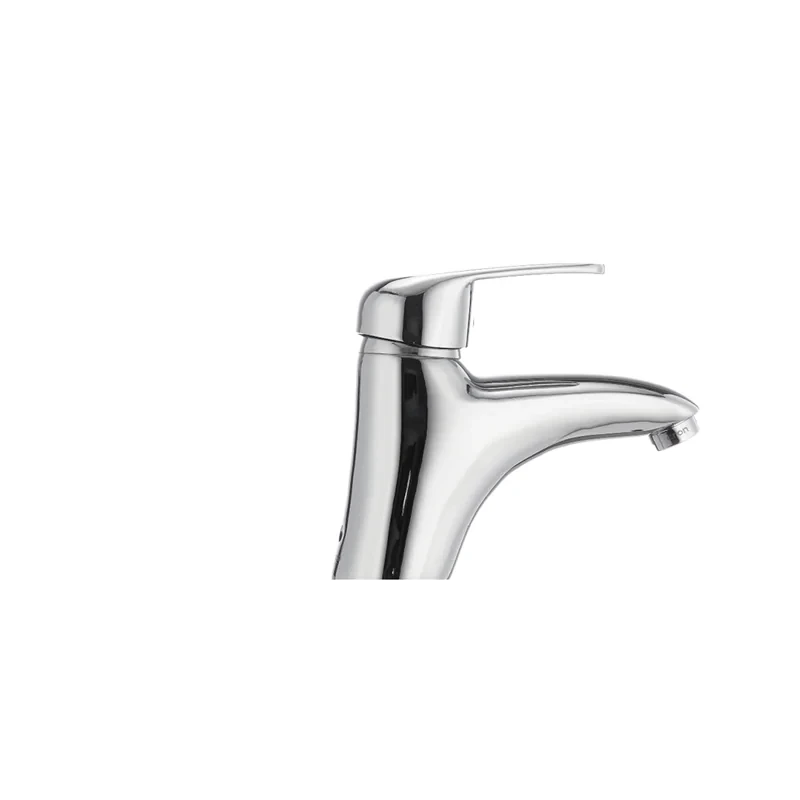 Смеситель для умывальника Cron Magic 001 (черная ручка) (CR0103)