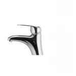 Смеситель для умывальника Cron Magic 001 (черная ручка) (CR0103)