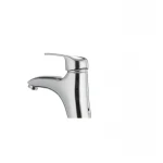 Смеситель для умывальника Cron Magic 001 (черная ручка) (CR0103)