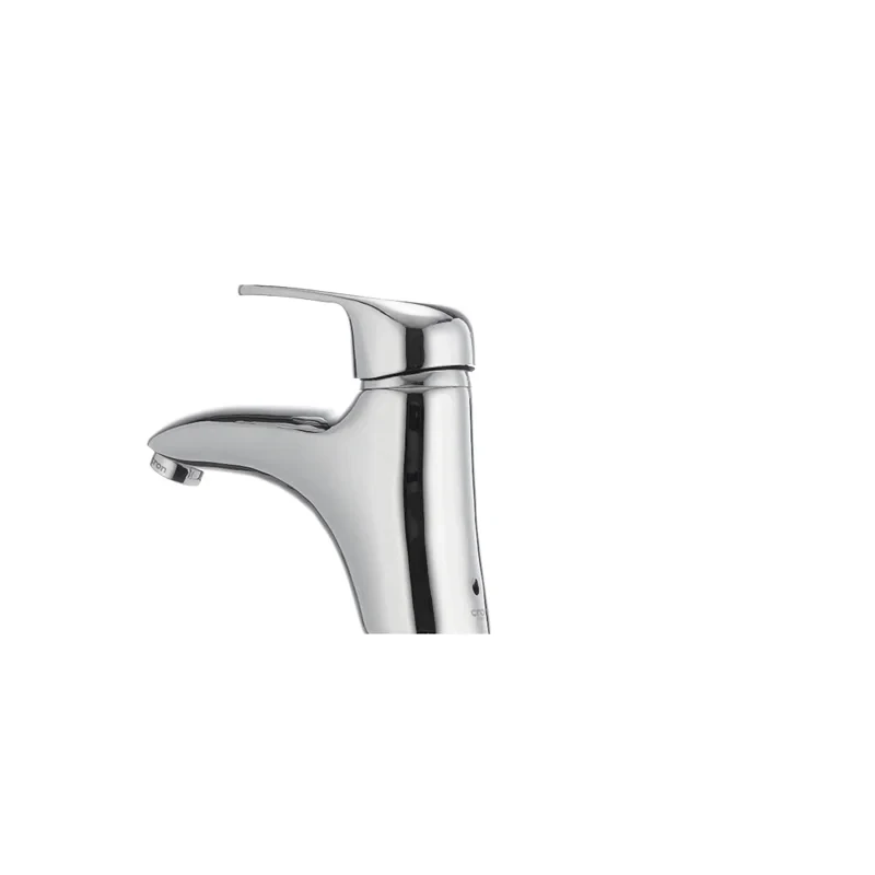 Смеситель для умывальника Cron Magic 001 (черная ручка) (CR0103)