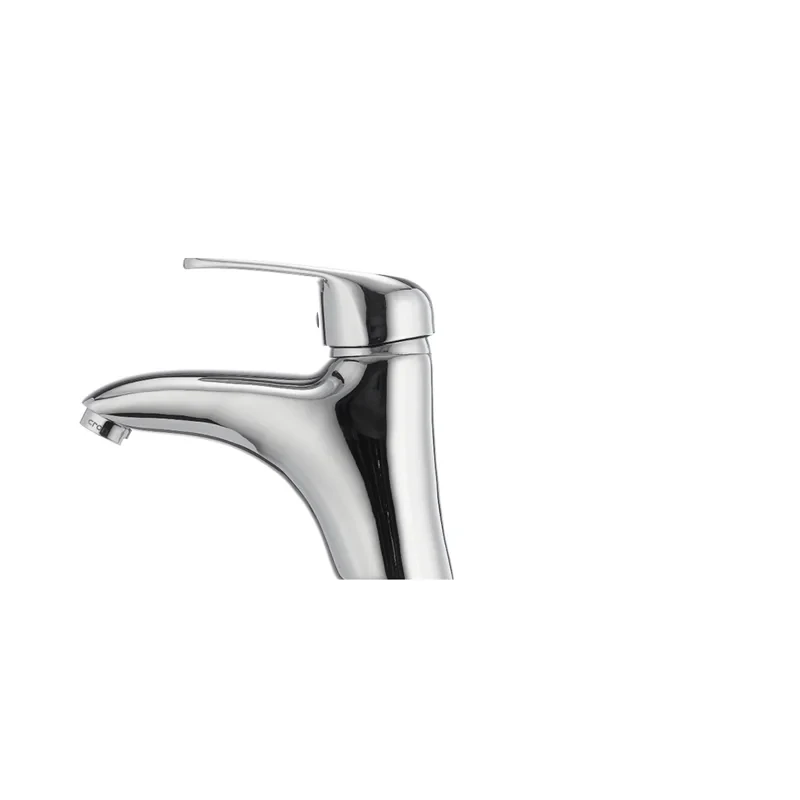 Смеситель для умывальника Cron Magic 001 (черная ручка) (CR0103)