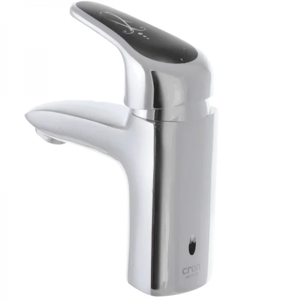 Смеситель для умывальника Cron Magic 001 (черная ручка) (CR0103)