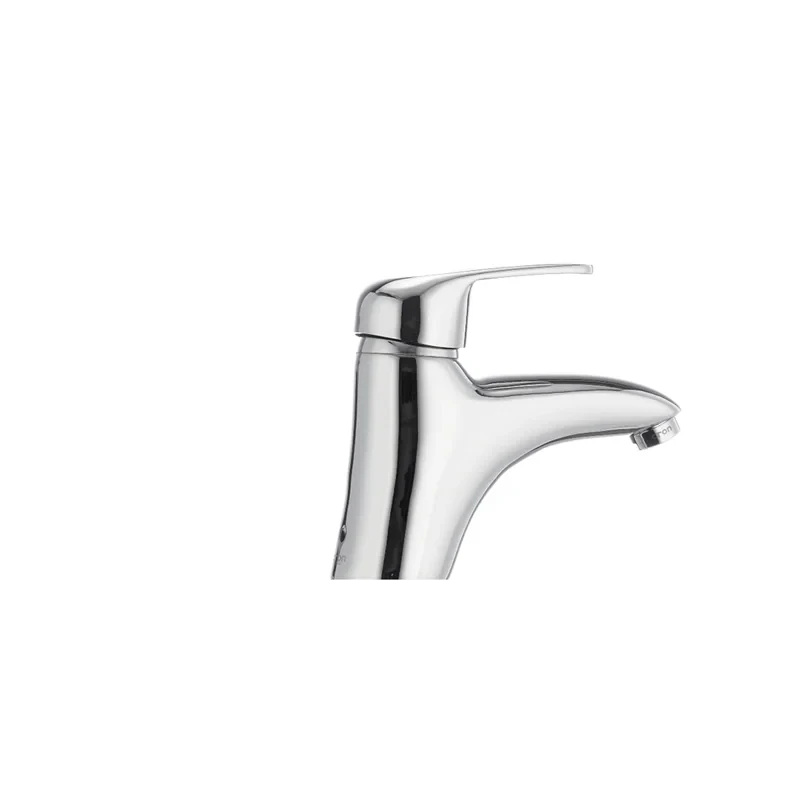 Смеситель для умывальника Cron Magic 001 (черная ручка) (CR0103)