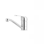 Смеситель для умывальника Cron Magic 004 (излив 15 см) (черная ручка) (CR0107)