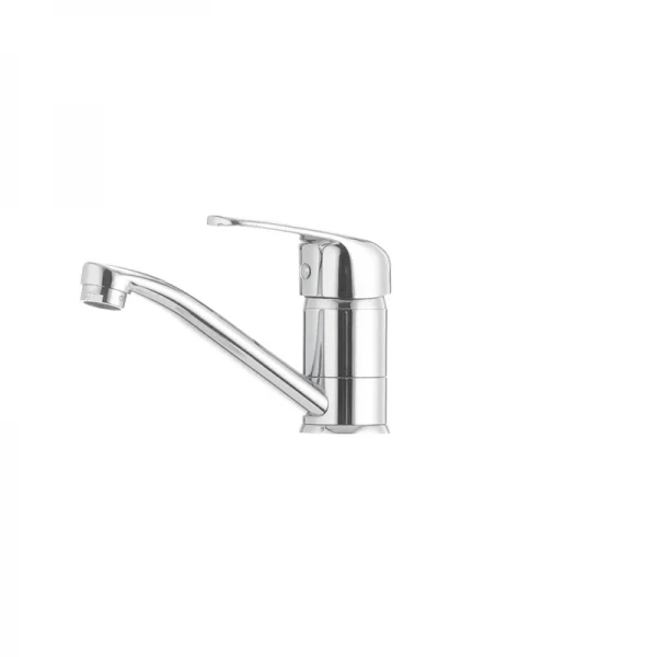 Смеситель для умывальника Cron Magic 004 (излив 15 см) (черная ручка) (CR0107)