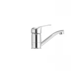 Смеситель для умывальника Cron Magic 004 (излив 15 см) (черная ручка) (CR0107)