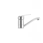 Смеситель для умывальника Cron Magic 004 (излив 15 см) (черная ручка) (CR0107)