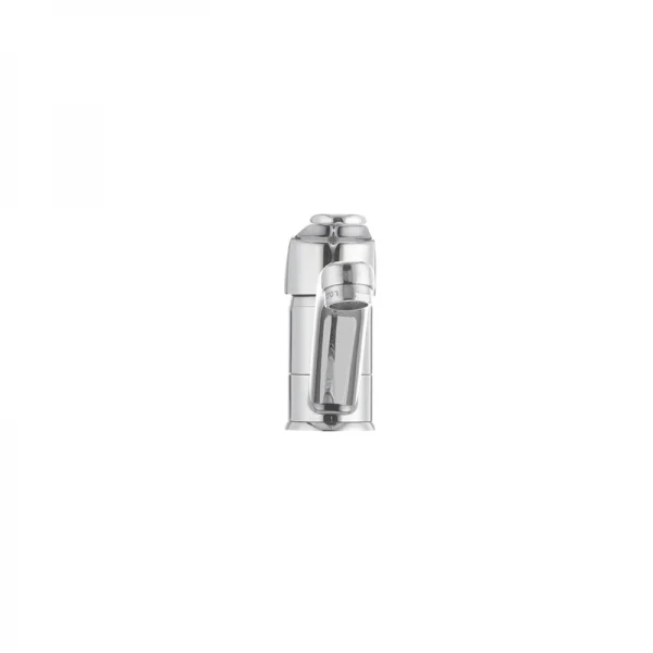 Смеситель для умывальника Cron Magic 004 (излив 15 см) (черная ручка) (CR0107)