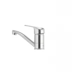 Смеситель для умывальника Cron Magic 004 (излив 15 см) (черная ручка) (CR0107)