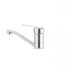 Смеситель для умывальника Cron Magic 004 (излив 15 см) (черная ручка) (CR0107)