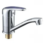 Змішувач для умивальника Cron Magic 555-15 CM гайка Blue (CR0111)