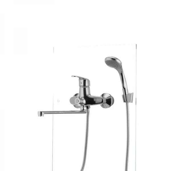 Смеситель для ванны Cron Magic 006 (черная ручка) (CR0114)