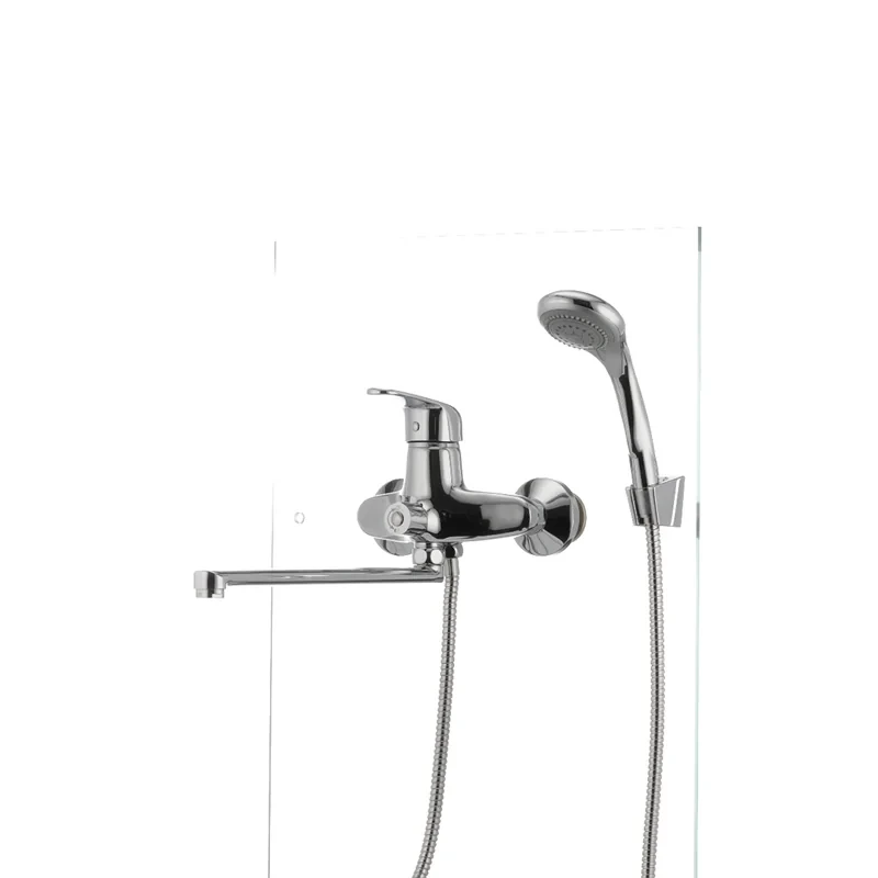 Смеситель для ванны Cron Magic 006 (черная ручка) (CR0114)