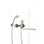 Смеситель для ванны Cron Magic 006 (черная ручка) (CR0114)