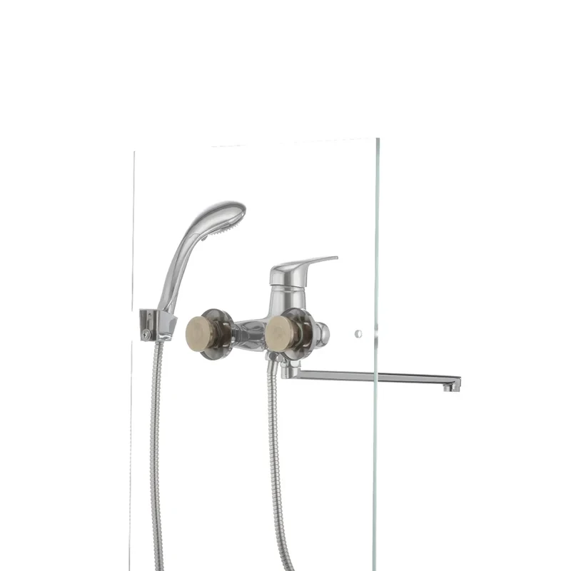 Смеситель для ванны Cron Magic 006 (черная ручка) (CR0114)