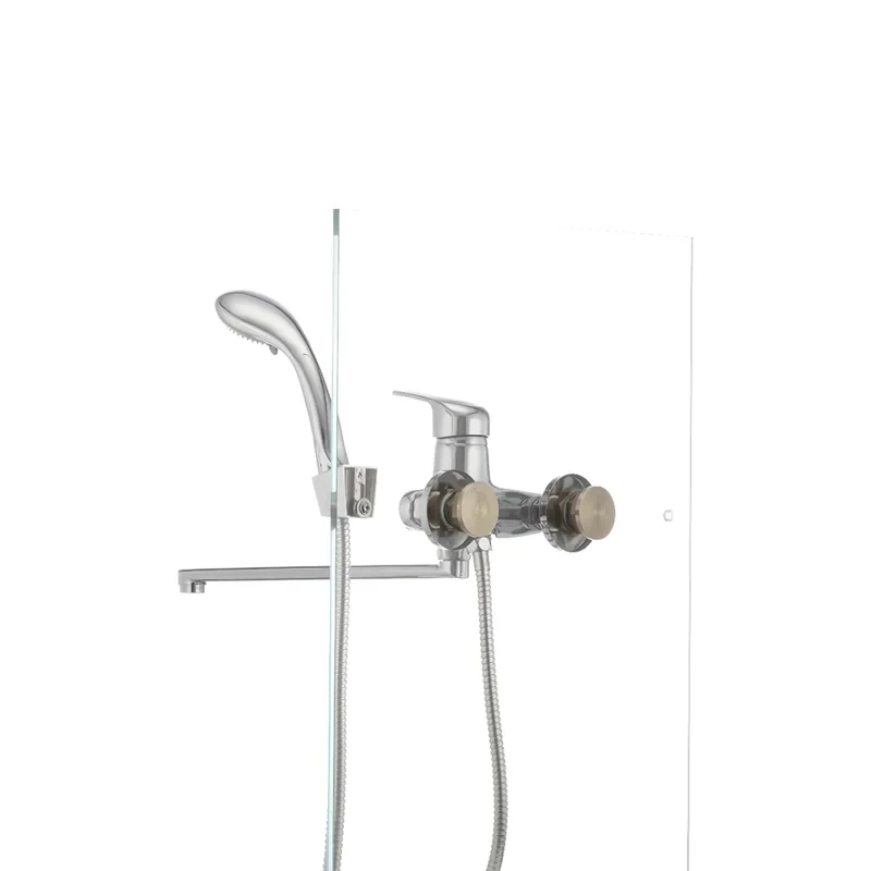 Смеситель для ванны Cron Magic 006 (черная ручка) (CR0114)