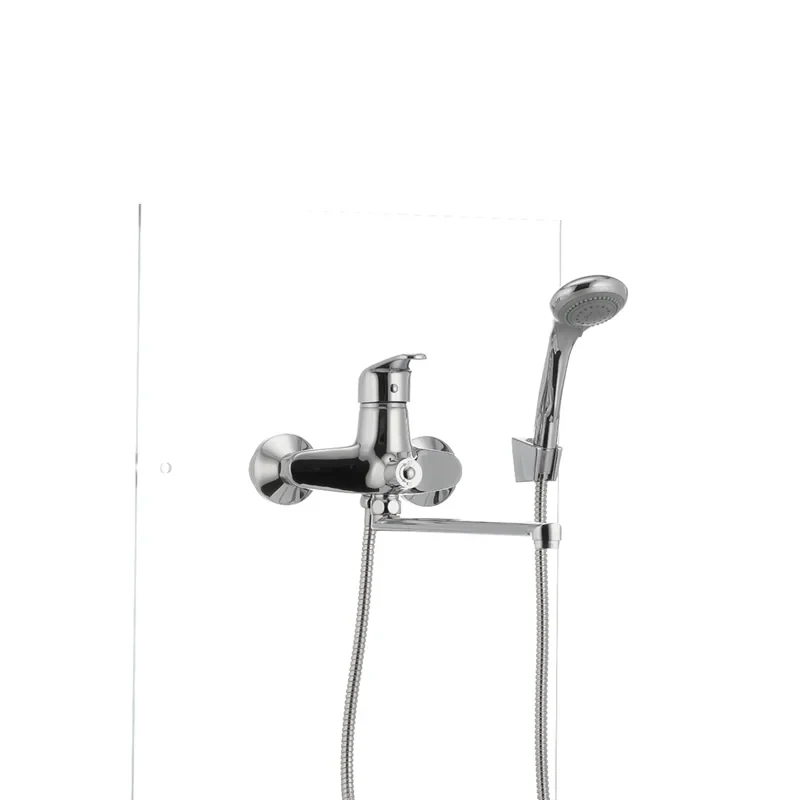 Смеситель для ванны Cron Magic 006 (черная ручка) (CR0114)