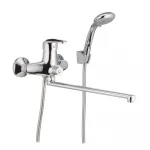 Смеситель для ванны Cron Magic 006 (черная ручка) (CR0114)