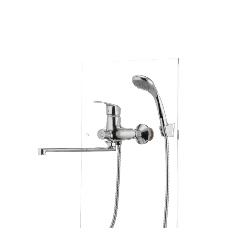 Смеситель для ванны Cron Magic 006 (черная ручка) (CR0114)