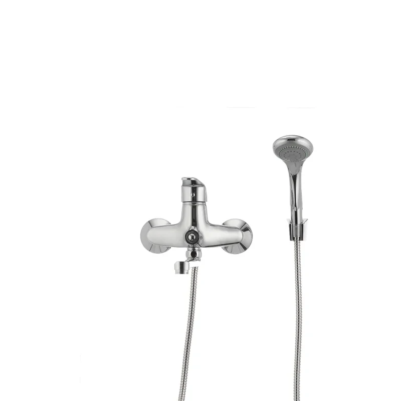 Смеситель для ванны Cron Magic 006 (черная ручка) (CR0114)