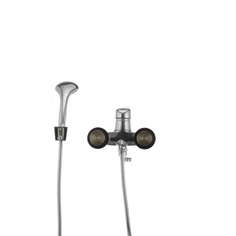 Смеситель для ванны Cron Magic 006 (черная ручка) (CR0114)